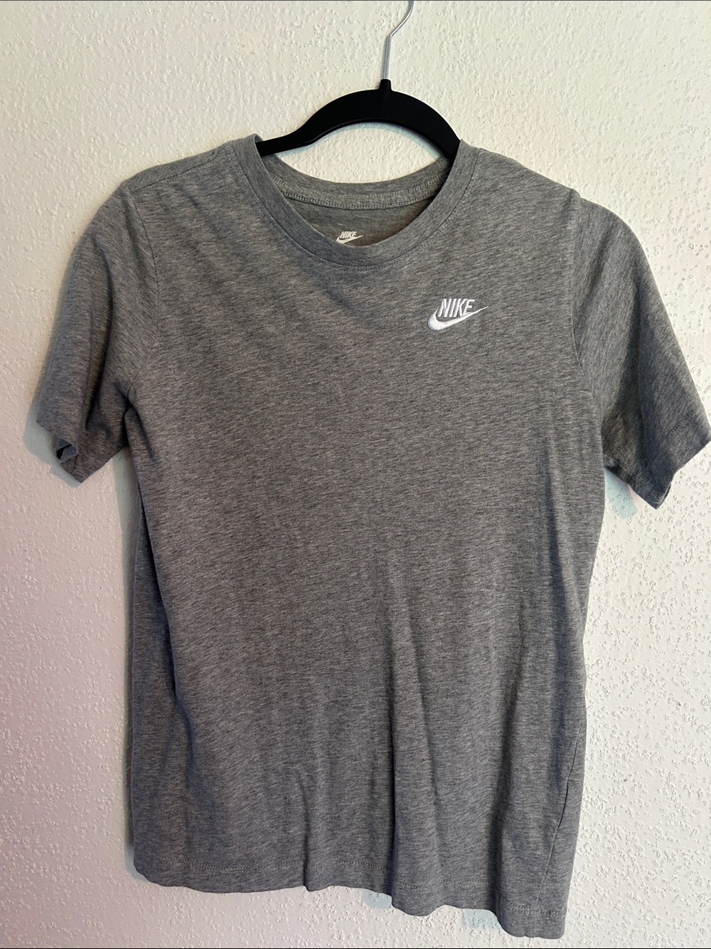 Nike Heather Gray Short Sleeve Logo Tee
